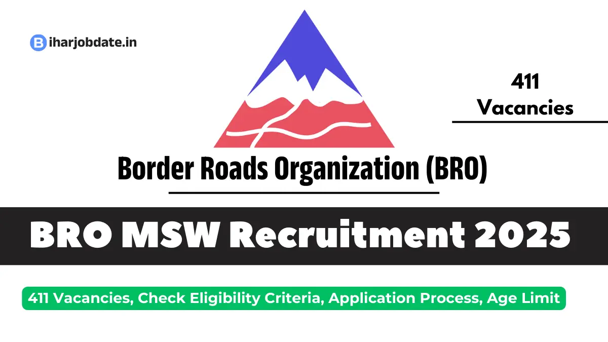 BRO MSW Recruitment 2025