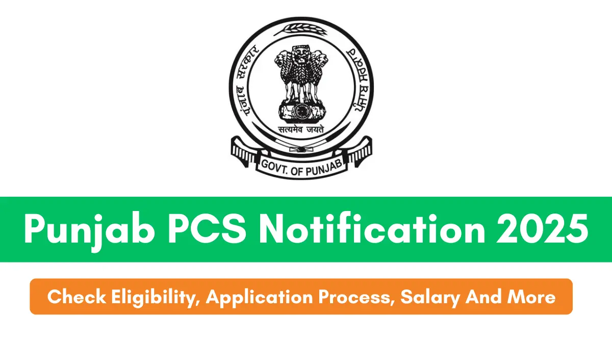 Punjab PCS Notification 2025