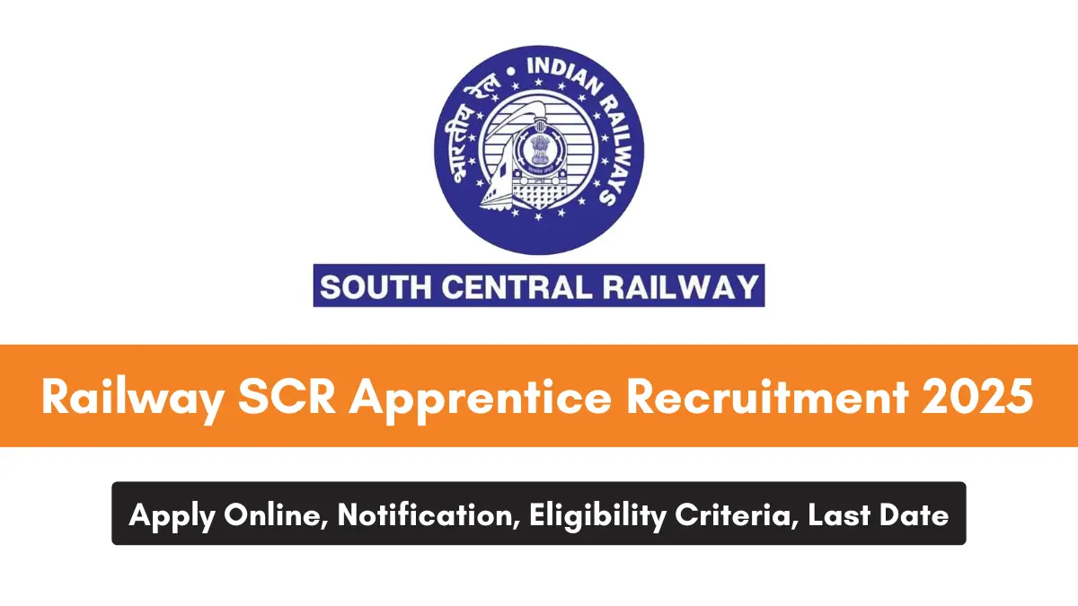 Railway SCR Apprentice Recruitment 2025